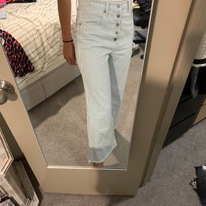 Flare distressed jeans